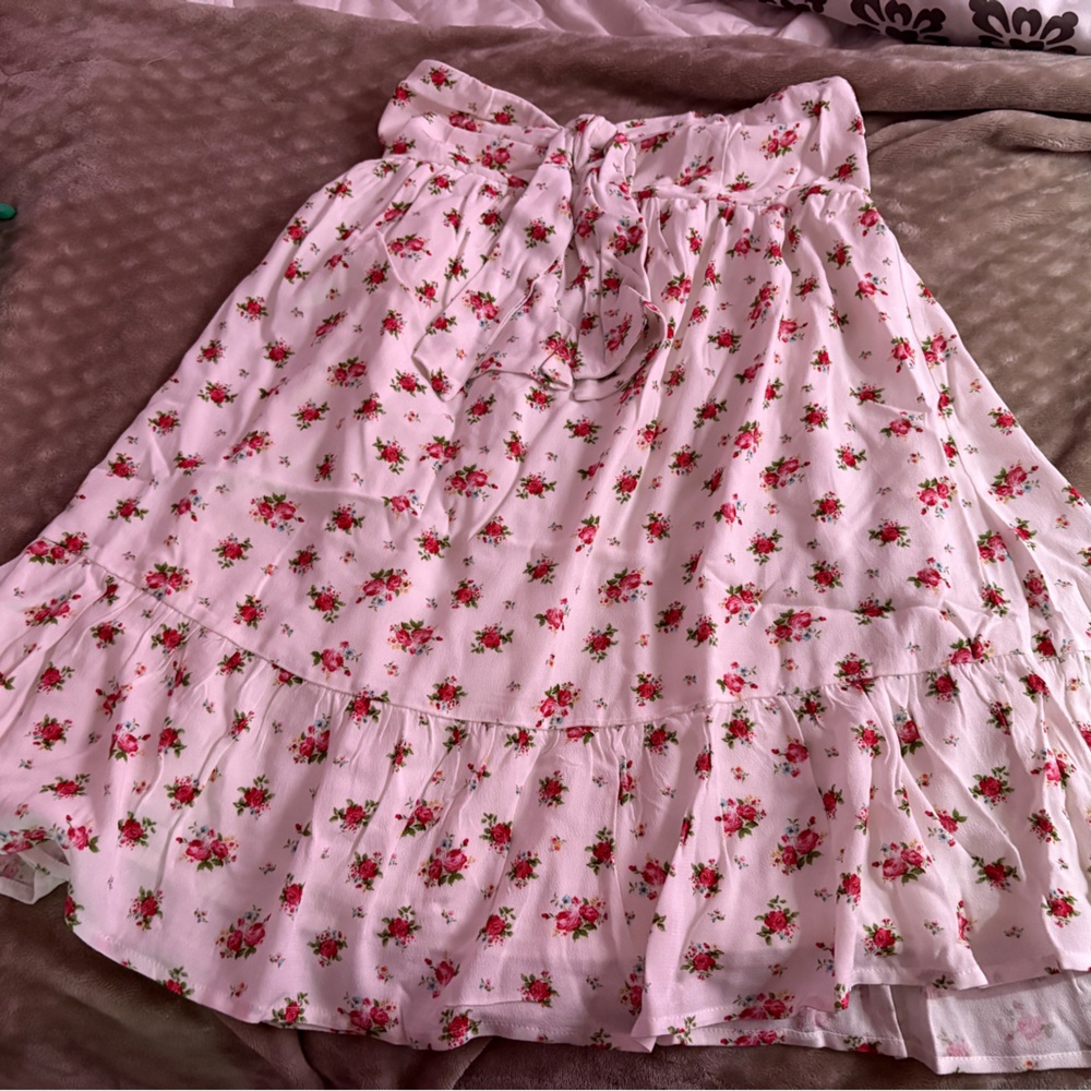 Charming Floral Mini Dress in Pink